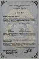 Free download 1983 USA LNIC BWI Insurance Certificate Of Cash And Gold free photo or picture to be edited with GIMP online image editor