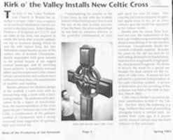 Download gratuito 1993 Celtic Cross Article Presbytery News foto o immagine gratuita da modificare con l'editor di immagini online GIMP