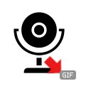 OffiDocs Chromium の拡張機能 Chrome Web ストアの 1click Webcam to Gif 画面