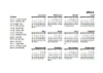 Download grátis de calendário de feriados de 2011 DOC, modelo XLS ou PPT grátis para ser editado com o LibreOffice online ou OpenOffice Desktop online