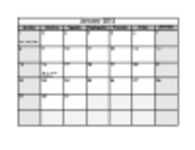 Bezpłatne pobieranie szablonu kalendarza miesięcznego 2012 DOC, XLS lub PPT do edycji za pomocą LibreOffice online lub OpenOffice Desktop online