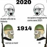Free download 2020 vs 1914 [ Meme ] free photo or picture to be edited with GIMP online image editor