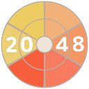 2048 by SelfCode  screen for extension Chrome web store in OffiDocs Chromium