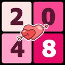 2048 Valentines Offline Game-Bildschirm für die Erweiterung Chrome Web Store in OffiDocs Chromium