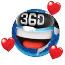 Écran 360 EMOJIS pour l'extension Chrome web store dans OffiDocs Chromium