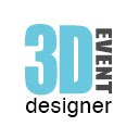 Tela 3D Event Designer para extensão da loja virtual do Chrome no OffiDocs Chromium