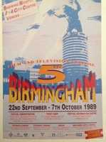Free download 5th Birmingham Film Festival Poster 1989 free photo or picture to be edited with GIMP online image editor