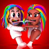 Free download 6ix9ine, Nicki Minaj - TROLLZ (single cover) free photo or picture to be edited with GIMP online image editor