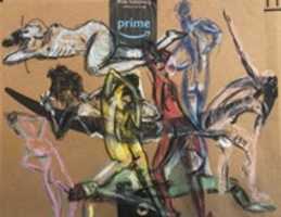 免费下载 David Reuter 艺术家/音乐家在 Amazon.com 回收纸板上绘制的 8 幅女性裸体免费照片或图片，可使用 GIMP 在线图像编辑器进行编辑