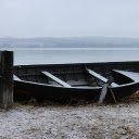 Abandoned Boat Near Lake in Wintry  screen for extension Chrome web store in OffiDocs Chromium