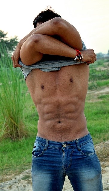Free download abs biceps pose fit fitness free picture to be edited with GIMP free online image editor