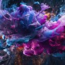 Abstract Cosmic Explosion  screen for extension Chrome web store in OffiDocs Chromium