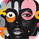 abstract dadaism concept  screen for extension Chrome web store in OffiDocs Chromium