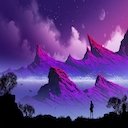 Abstract Mountains Theme  screen for extension Chrome web store in OffiDocs Chromium