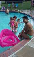 Free download Adalynn Solis in the Pool Pictures (2015) free photo or picture to be edited with GIMP online image editor