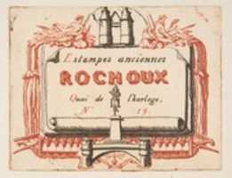 Free download Address-card of the printseller, Rochoux free photo or picture to be edited with GIMP online image editor