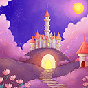 A delicate and fairytale watercolor background  screen for extension Chrome web store in OffiDocs Chromium