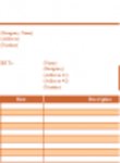 Free download Advanced Invoice v2 (Orange) DOC, XLS or PPT template free to be edited with LibreOffice online or OpenOffice Desktop online