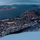 Aerial View of Tromsø at Twilight in Winter  screen for extension Chrome web store in OffiDocs Chromium