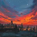 Aesthetic Sunset Theme  screen for extension Chrome web store in OffiDocs Chromium