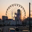 A ferris wheel in the distance at sunset  screen for extension Chrome web store in OffiDocs Chromium