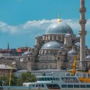 A Ferry Boat beside the Suleymaniye Mosque  screen for extension Chrome web store in OffiDocs Chromium