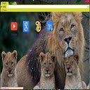Skrin Tema Afrika Lion untuk sambungan kedai web Chrome dalam OffiDocs Chromium