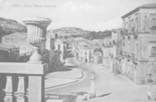 Free download Agira - Corso Vittorio Emanuele visto dalla Reale Abbazia. 1958 free photo or picture to be edited with GIMP online image editor