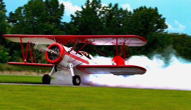 Free download Airplane Aviation Smoke -  free photo or picture to be edited with GIMP online image editor