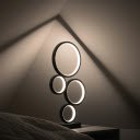 A lamp with circles on it in a bedroom  screen for extension Chrome web store in OffiDocs Chromium