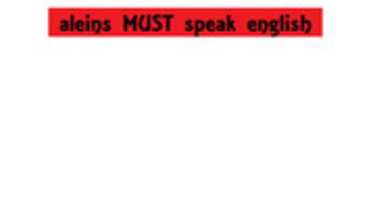 Free download Aliens Must Speak English free photo or picture to be edited with GIMP online image editor