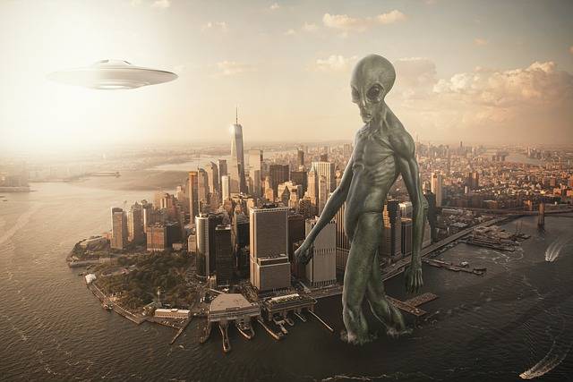 Бесплатно скачать инопланетянин НЛО Нью-йоркский космический корабль бесплатное изображение для редактирования с помощью бесплатного онлайн-редактора изображений GIMP
