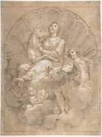 Free download Allegorical Figure of Purity with a Unicorn free photo or picture to be edited with GIMP online image editor