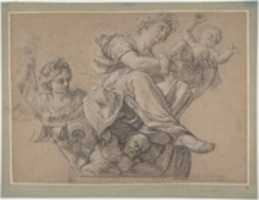 Free download Allegorical Figures for a Ceiling Decoration free photo or picture to be edited with GIMP online image editor