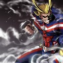 All Might My Hero Academia Anime Theme  screen for extension Chrome web store in OffiDocs Chromium