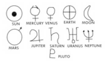 Free download All Solar System Symbols free photo or picture to be edited with GIMP online image editor