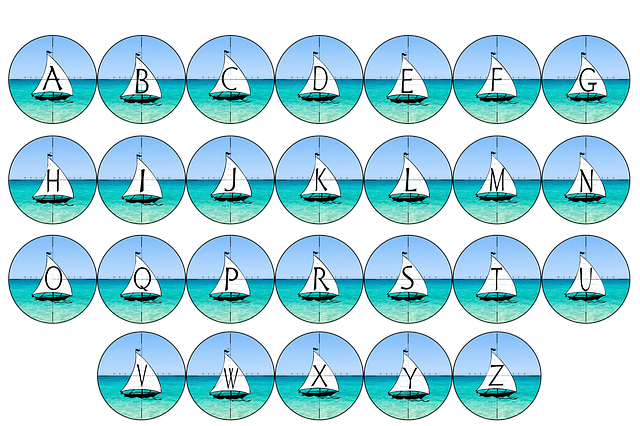 הורדה חינם Alphabet Letters Sea - איור חינם לעריכה עם עורך התמונות המקוון GIMP