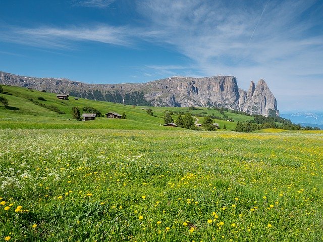 Bezpłatne pobieranie alpejskie góry łąkowe naucz się darmowego obrazu do edycji za pomocą bezpłatnego internetowego edytora obrazów GIMP