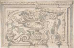 Free download Alternate Panel Designs with Urn and Putto free photo or picture to be edited with GIMP online image editor