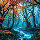 A magical land appears in the brilliant sunset  screen for extension Chrome web store in OffiDocs Chromium