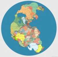Free download A map of Pangea with current international borders free photo or picture to be edited with GIMP online image editor