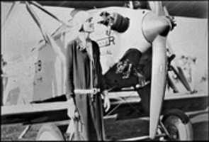 Free download Amelia Earhart Promoting Kinner Engines Fixed Backward Flip free photo or picture to be edited with GIMP online image editor