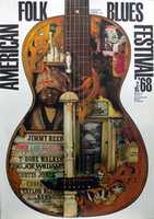 Free download American Folk Blues Festival Poster free photo or picture to be edited with GIMP online image editor