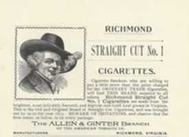 Free download Amer Tobacco Co Ad 1895 free photo or picture to be edited with GIMP online image editor