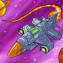 A modern spaceship hovering in the dark space  screen for extension Chrome web store in OffiDocs Chromium