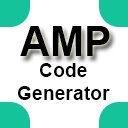 AMP Code Generator  screen for extension Chrome web store in OffiDocs Chromium