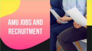 Free download Amu Jobs And Recruitment Image free photo or picture to be edited with GIMP online image editor