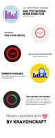 Free download Analytics Material Design Badge Pack free photo or picture to be edited with GIMP online image editor