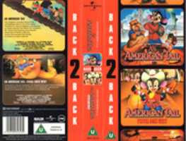 Free download An American Tail and An American Tail Fievel Goes West UK VHS 2001 Cover free photo or picture to be edited with GIMP online image editor