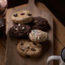 An Assortment of Cookies on a Wooden Chopping Board  screen for extension Chrome web store in OffiDocs Chromium